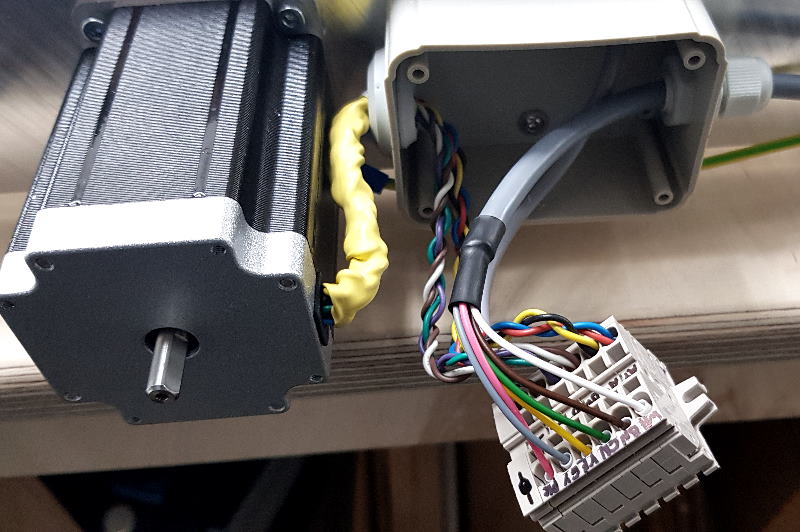 Image: Wiring X-axis stepper motor