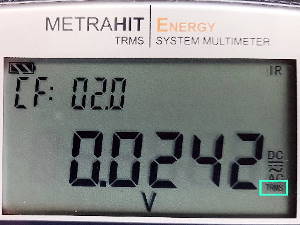 Bild: Multimeter TRMS-Einstellung