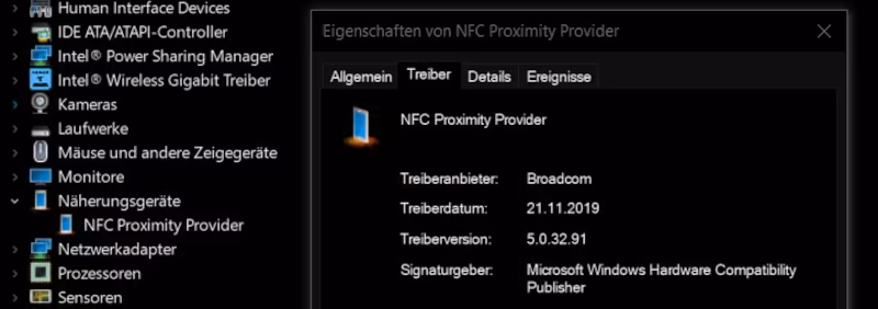 Image: NFC shown in device manager of my Windows laptop: Drivers installed but not detecting my Yubikey