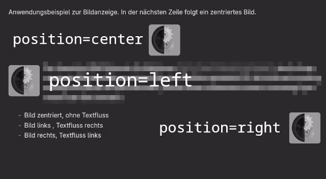Image: A screenshot of my blog, showing three images, one each aligned left, center, right. The centered image has no text flow.