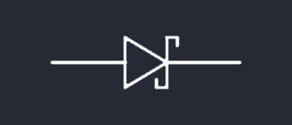 Image: Schottky diode electronics symbol